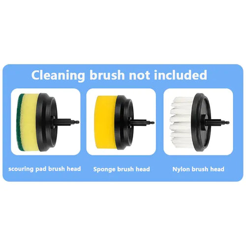 Electric Cleaning Brush 3 Brush Heads Cleaner Multifunctional